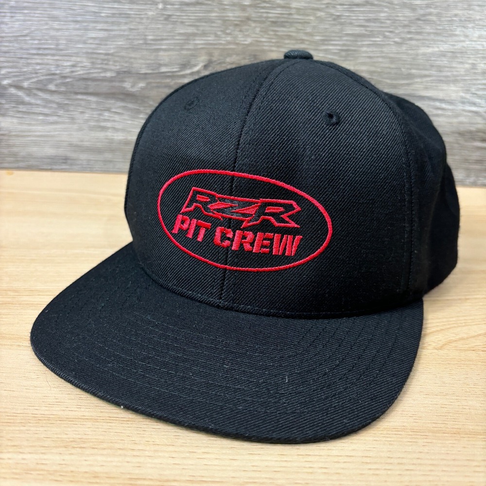 Polaris Hat Cap Snap Back Black RZR Pit‎ Crew Motorsports Outdoors
